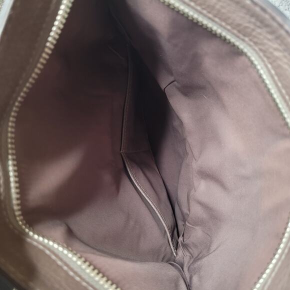 Tory Burch Bag Womens Brown Leather Mcgraw Foldover Tassel Crossbody Handbag - Picture 7 of 9